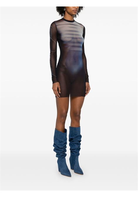 le male short dress woman navy JEAN PAUL GAULTIER | 25/33-F-RO367-T576595601